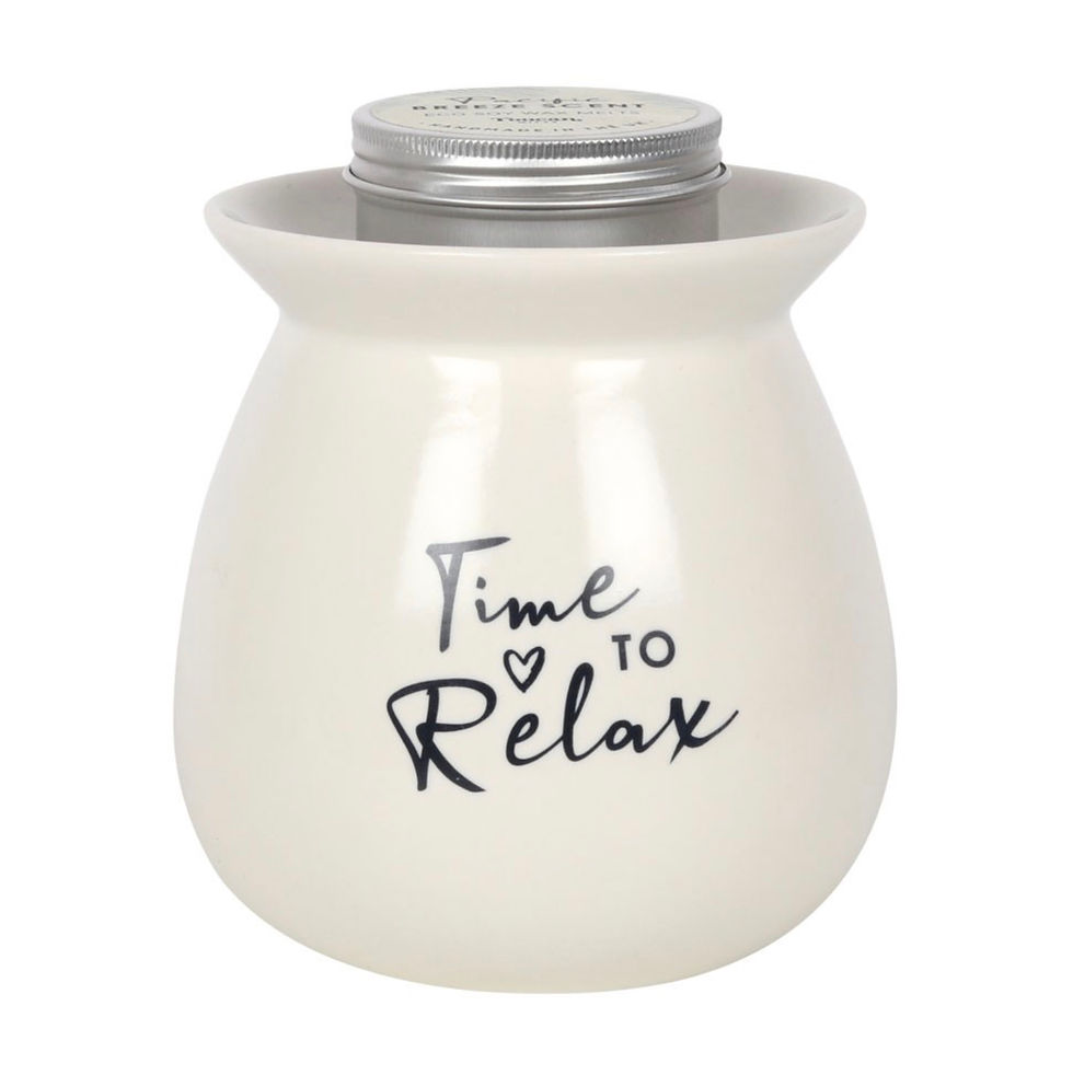 Time To Relax Wax Melt Burner Gift Set