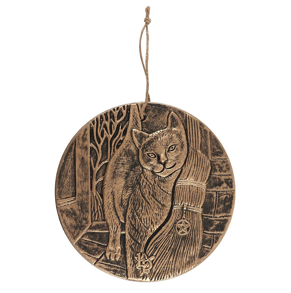 A Brush with Magick Bronze Terracotta Plaque