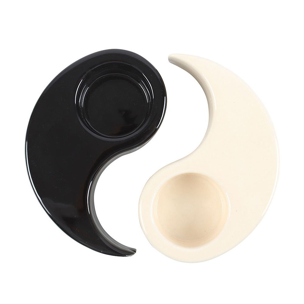 Thumbnail: Yin Yang Ceramic Tealight Candle Holder