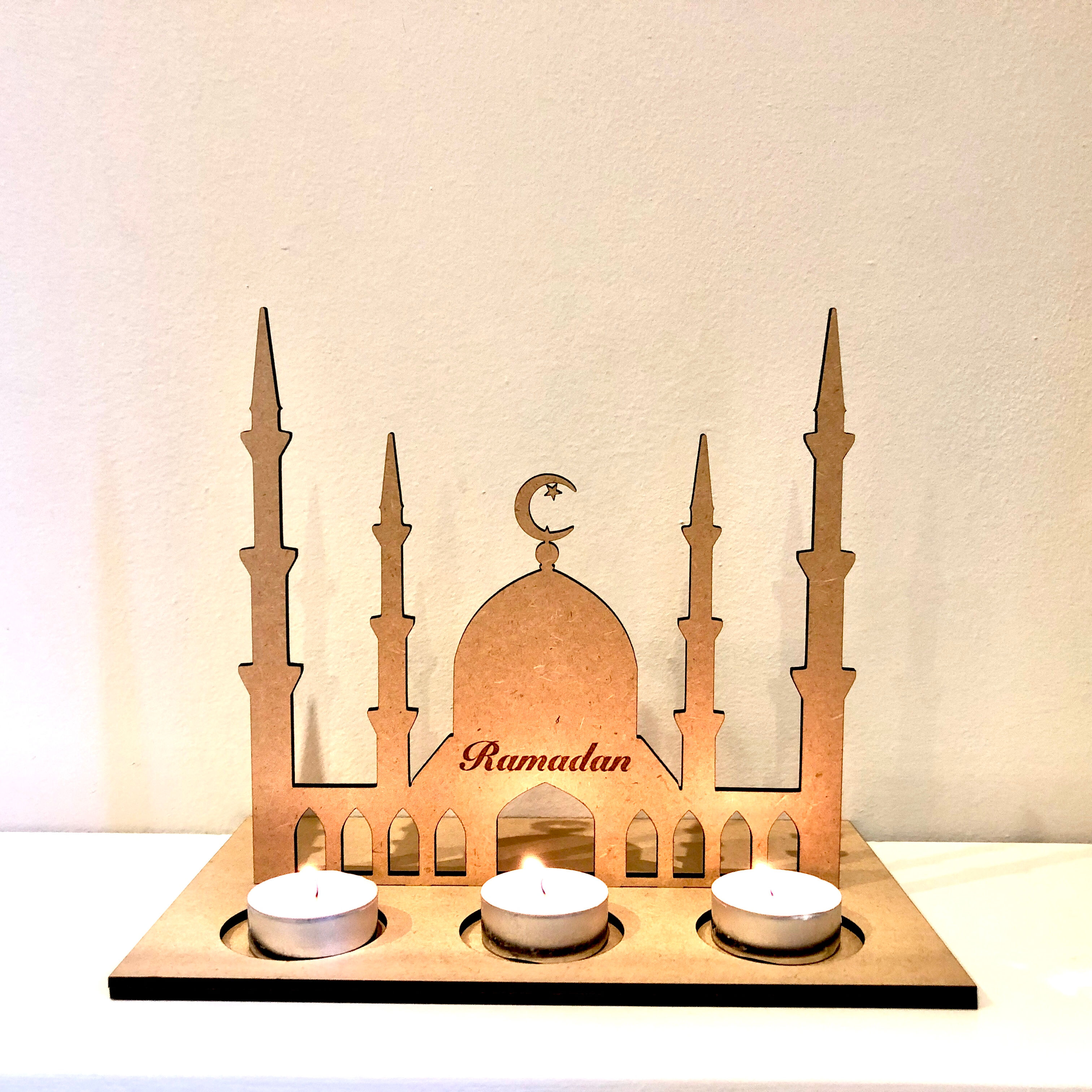 Ramadan Wood Candle Gift