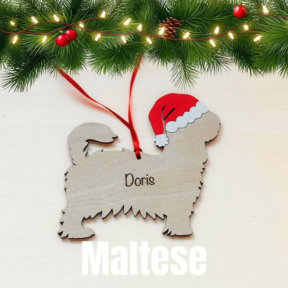 Maltese Pet Dog Decoration