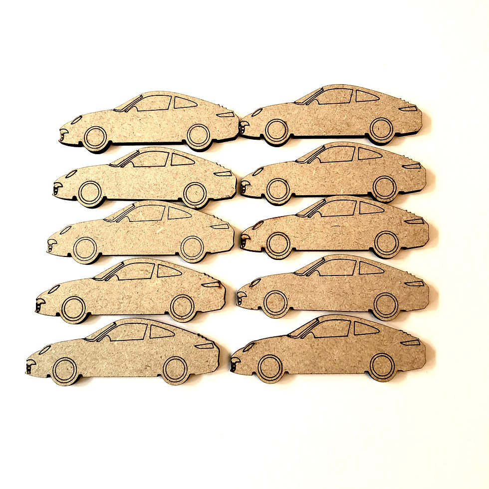 Sports Car Craft Shapes