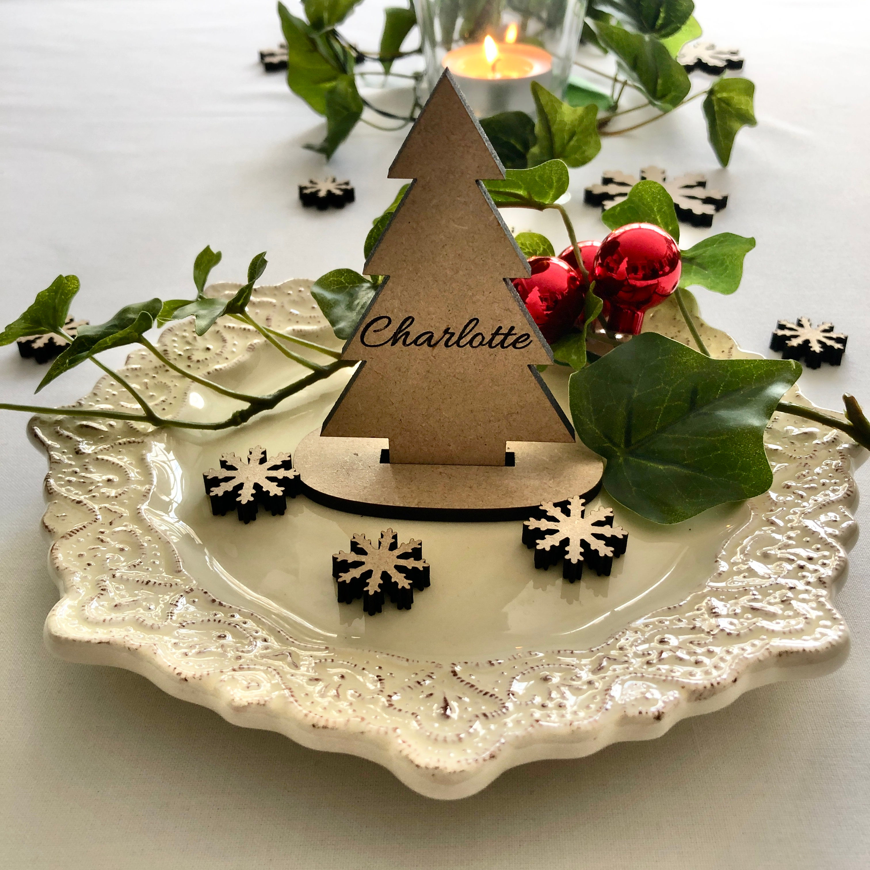 Table Place Setting Names Freestanding