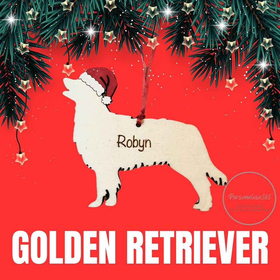 Golden Retriever Pet Dog Decoration Personalised