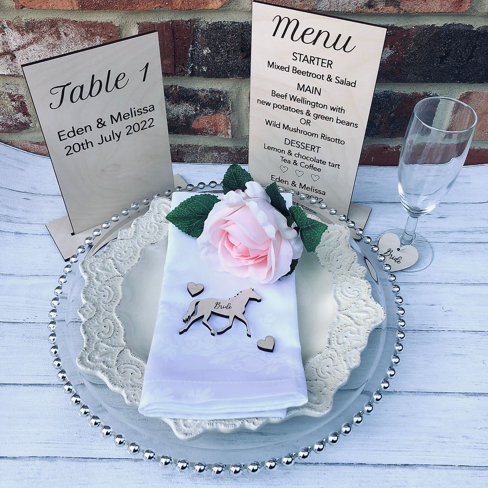 Horse Shaped Wedding Place Names