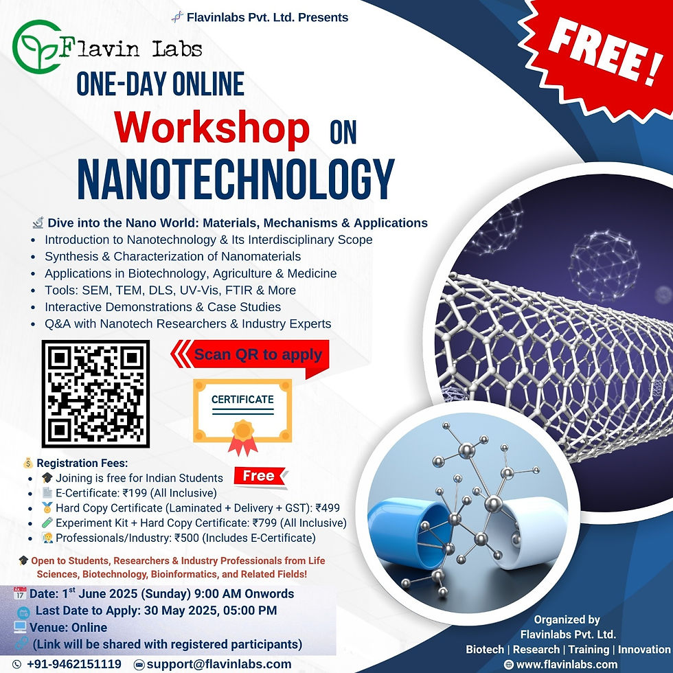 One Day Online Workshop on Nanotechnology