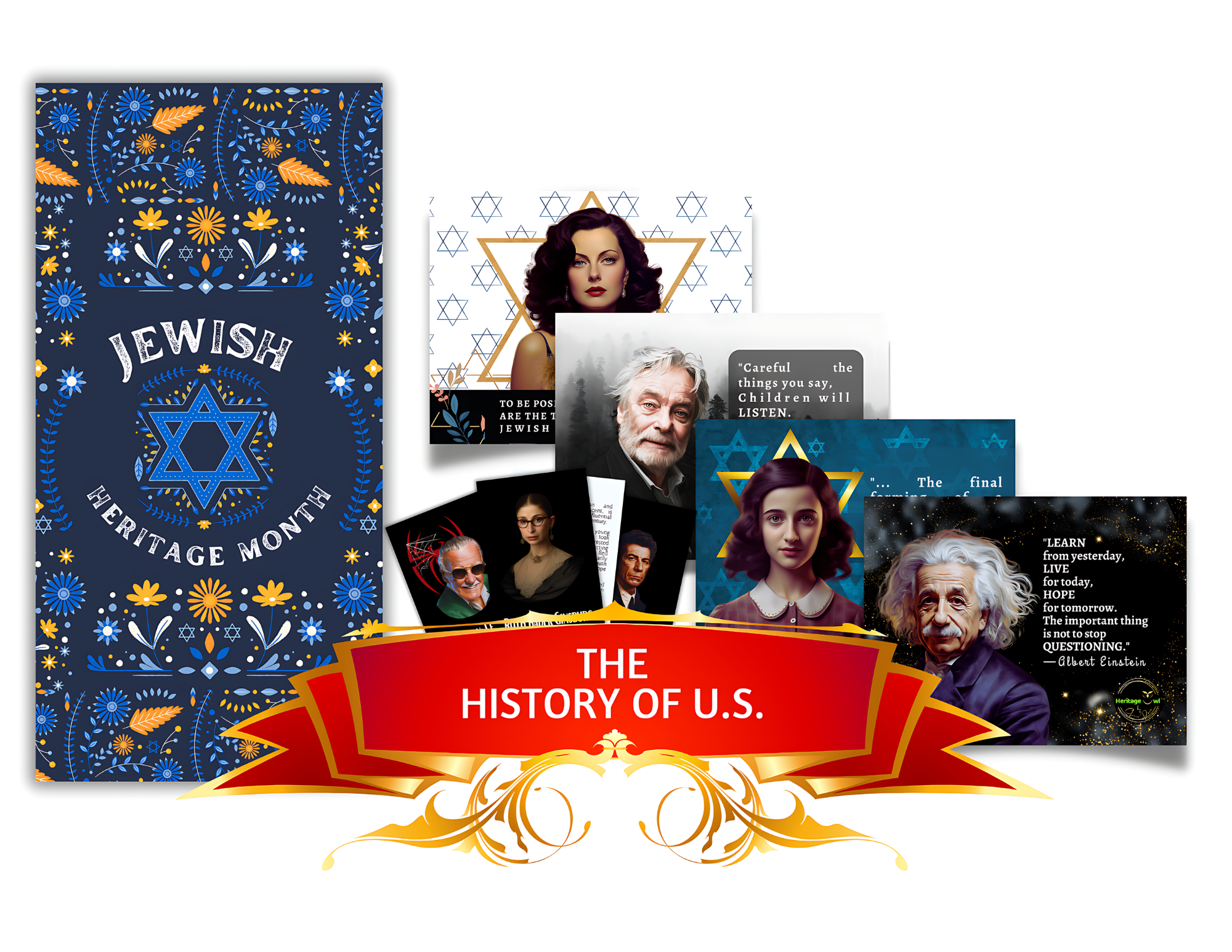 65-PCS JEWISH HISTORY Educational Bundle