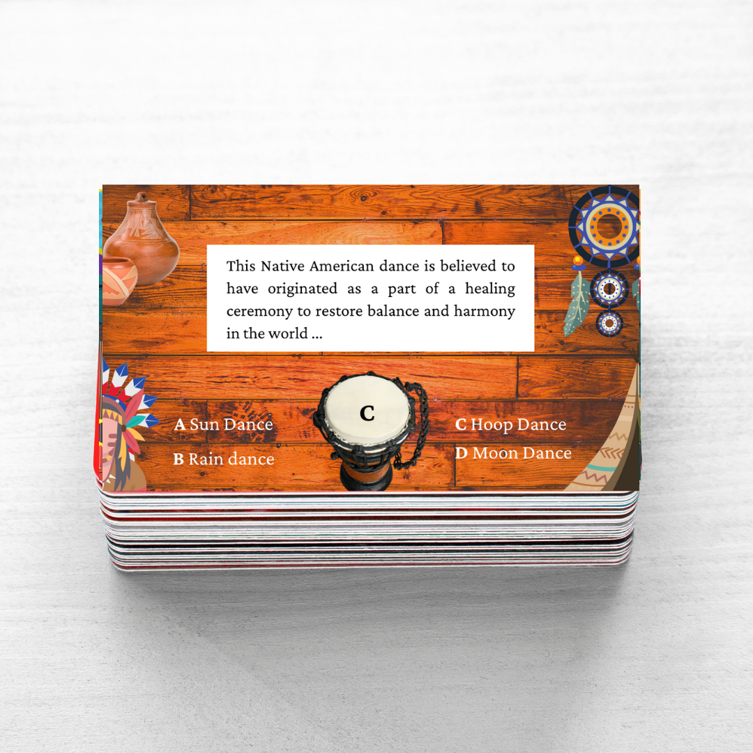 Native American Trivia Quiz Cards