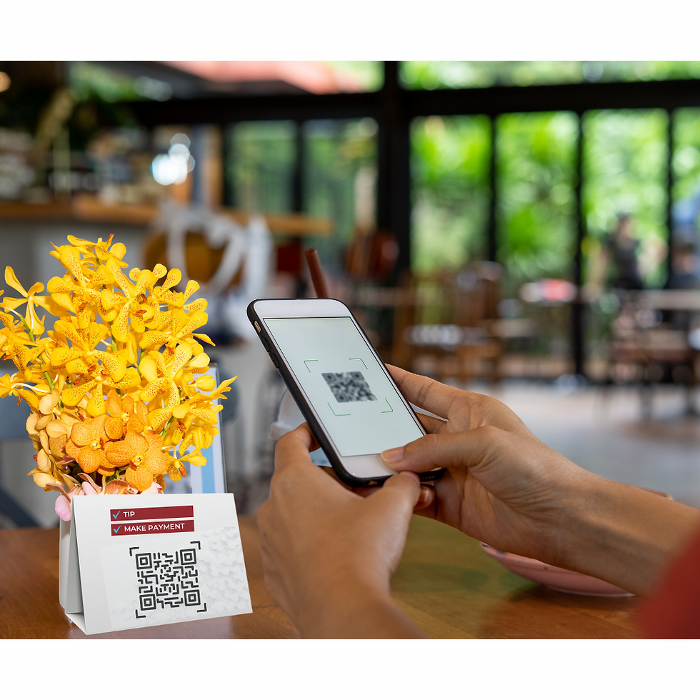 Thumbnail: Customizable Table Top Sign & Business Card Holder