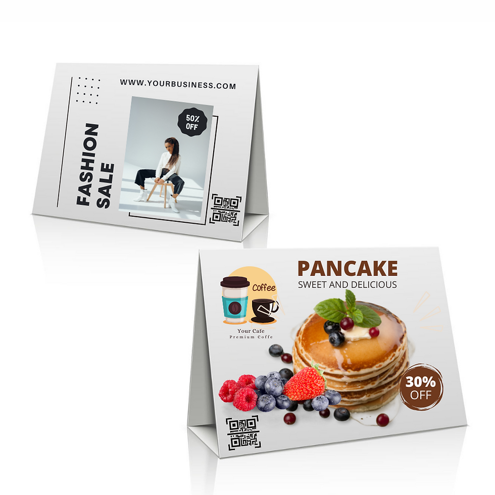 Thumbnail: Customizable Table Top Sign & Business Card Holder
