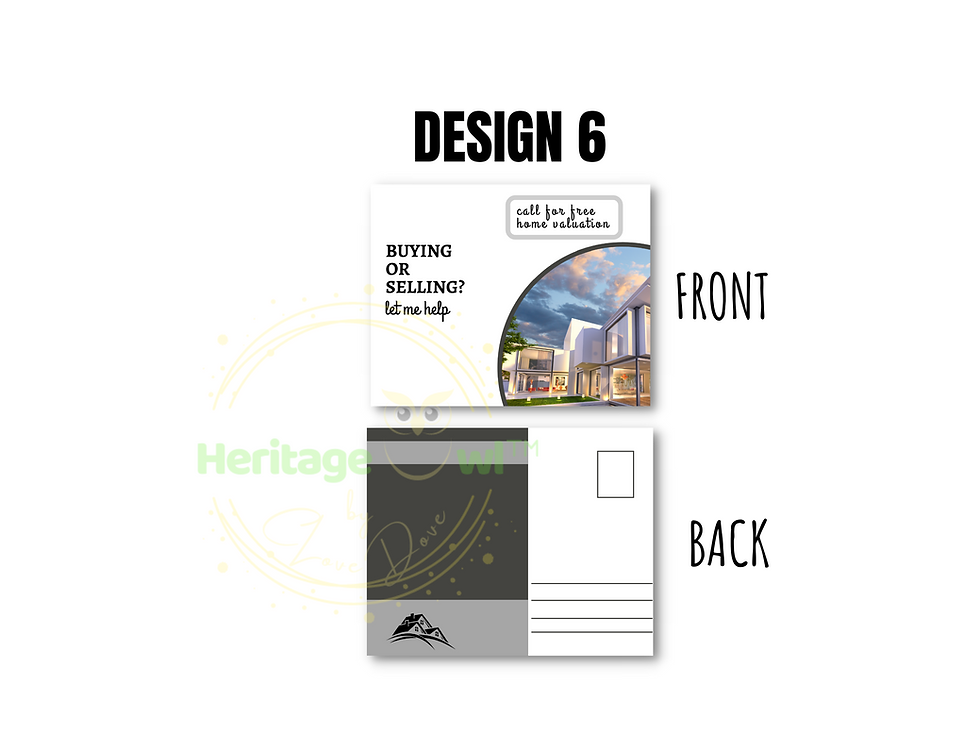 Thumbnail: 50-PCS Real Estate Marketing Postcards, Custom