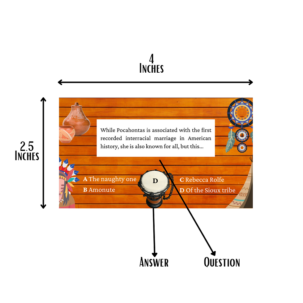 Thumbnail: Native American Trivia Quiz Cards
