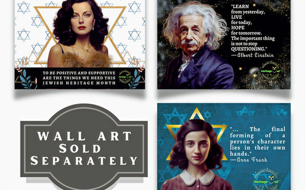 Jewish Heritage Month educational resources and decorations