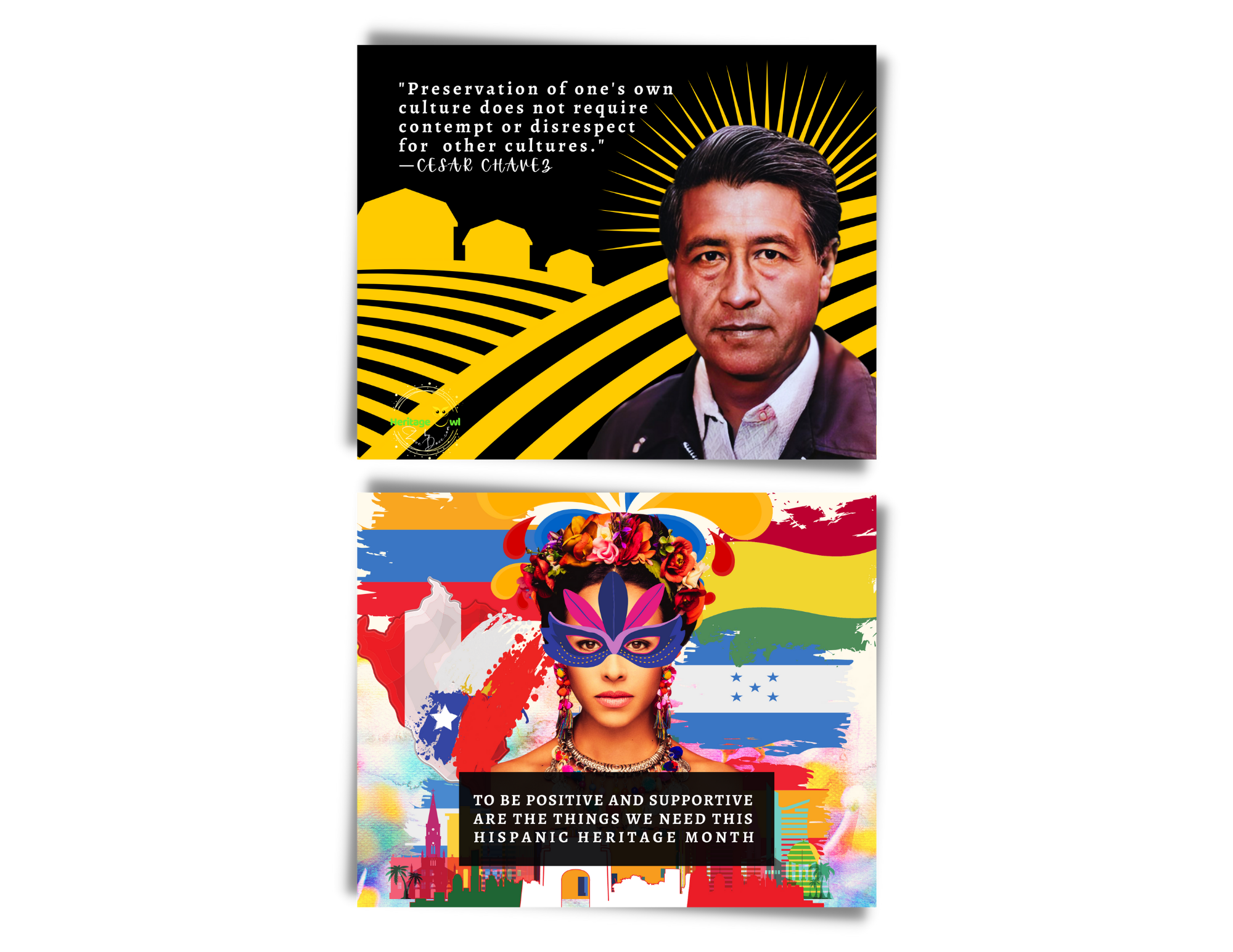 2-PCS Hispanic Heritage Educational Posters