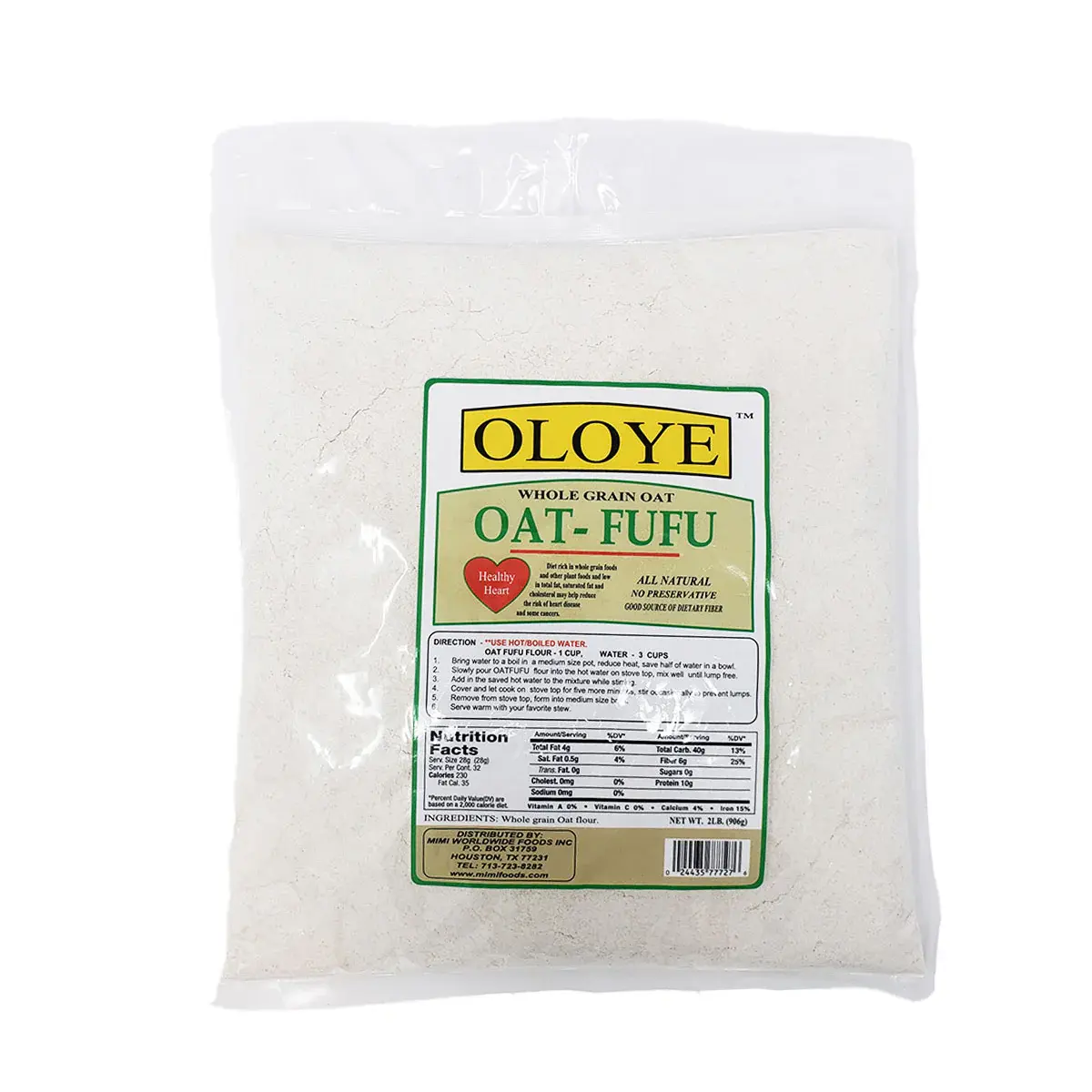 Oat Fufu, Oloye 10lbs
