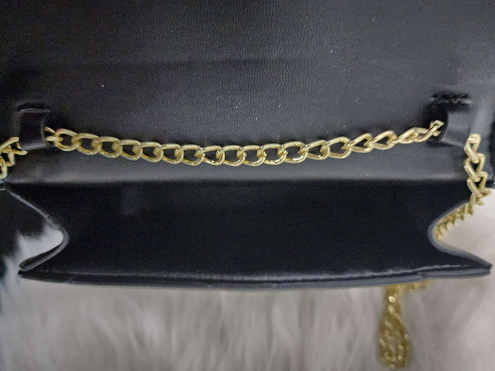 Thumbnail: TB Black Lambskin Mini Shoulder Bag