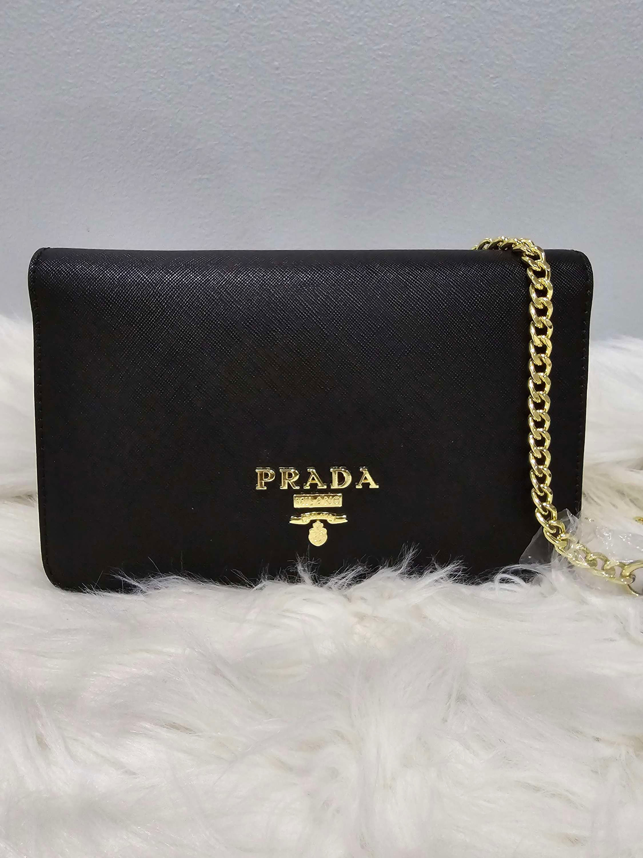 Prada Black Saffiano Leather Crossbody