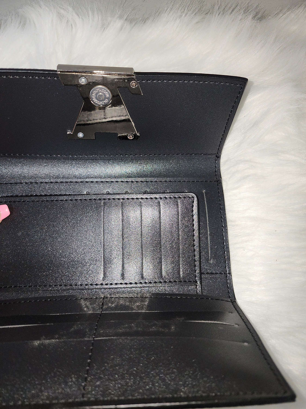 Thumbnail: LV Black Genuine Leather Wallet