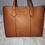 Thumbnail: TB Genuine Leather Brown Tote Bag with Crossbody Strap