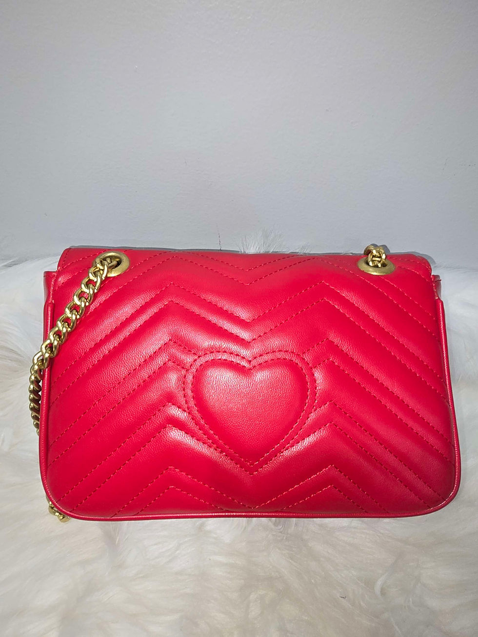 Thumbnail: GG Red Leather Crossbody/Shoulder Bag