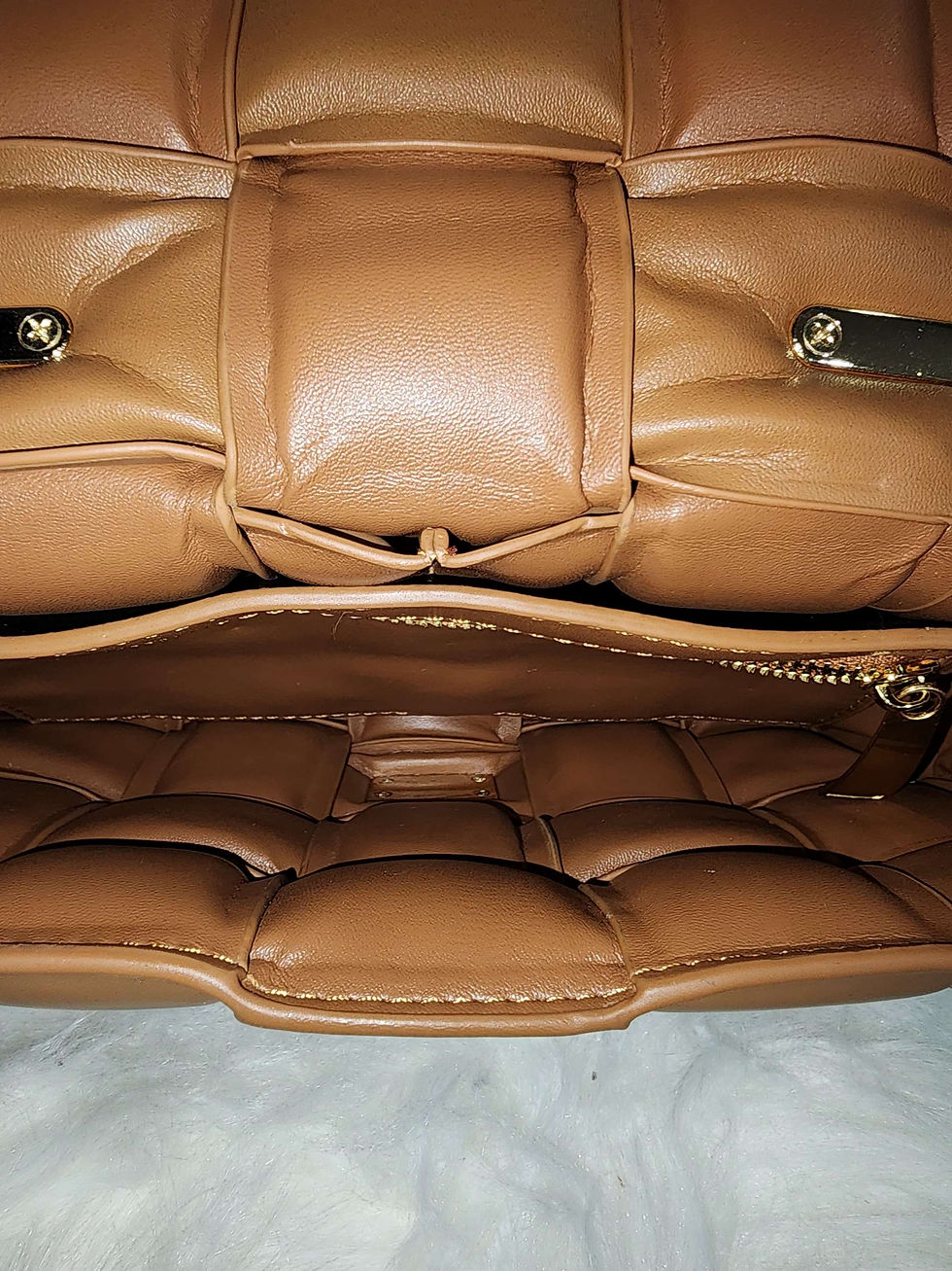 Thumbnail: B0ttega Tan Shoulder Bag