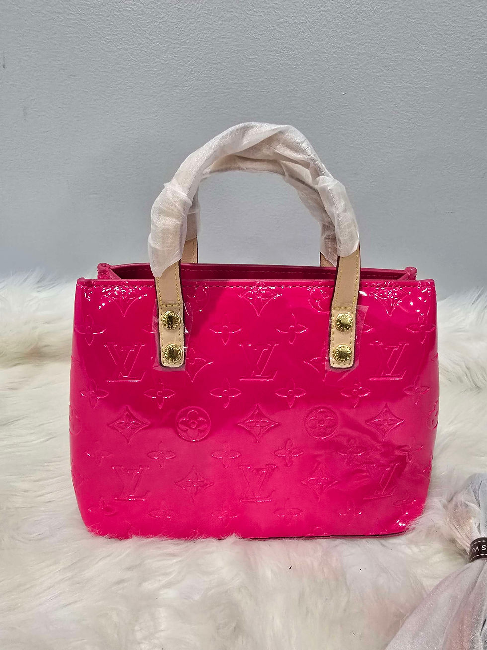 Thumbnail: LV Hot Pink Small Patent Leather Handbag/Crossbody