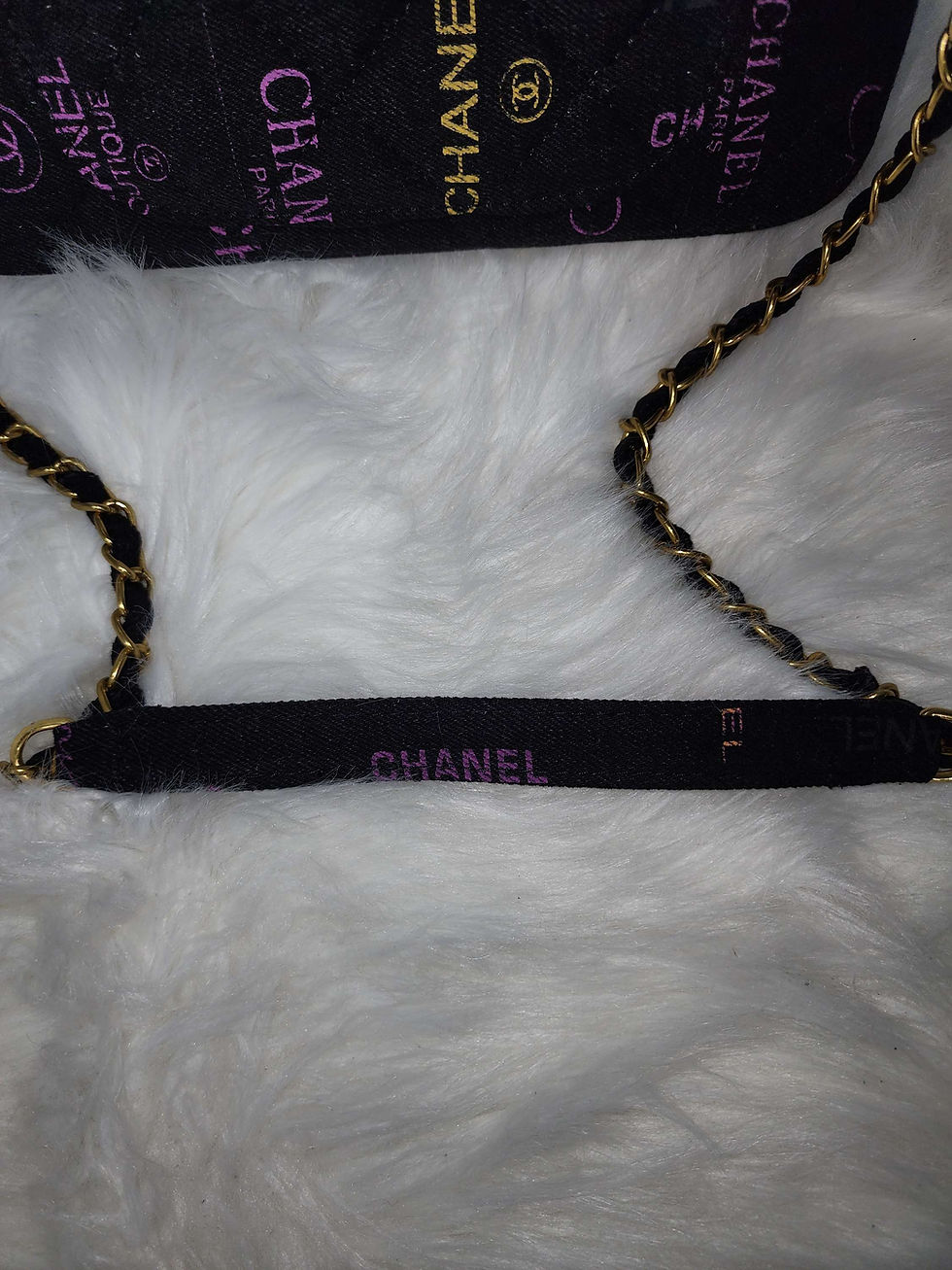 Thumbnail: CC Boutique Black Denim Bag