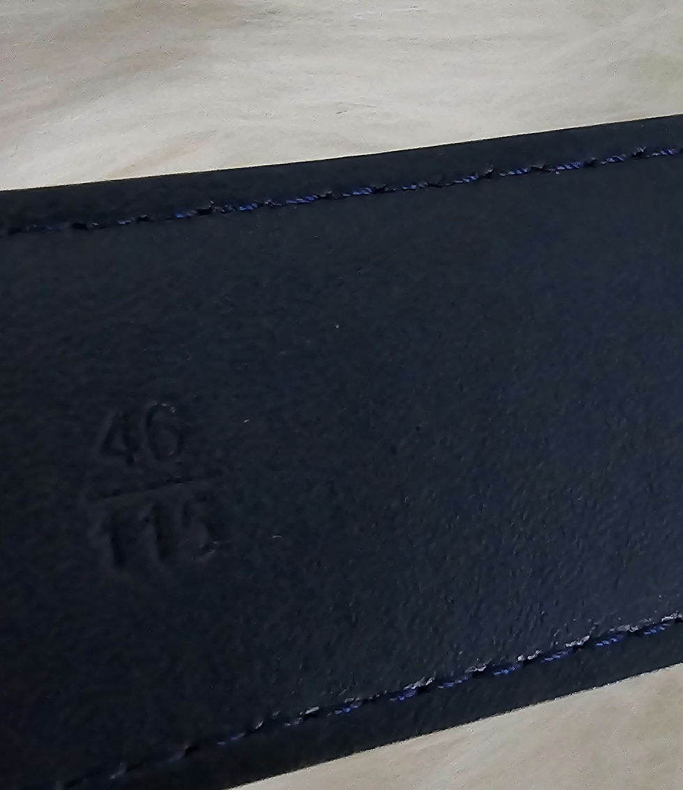 Thumbnail: F3rr@g@m0 Navy Blue Embossed Belt