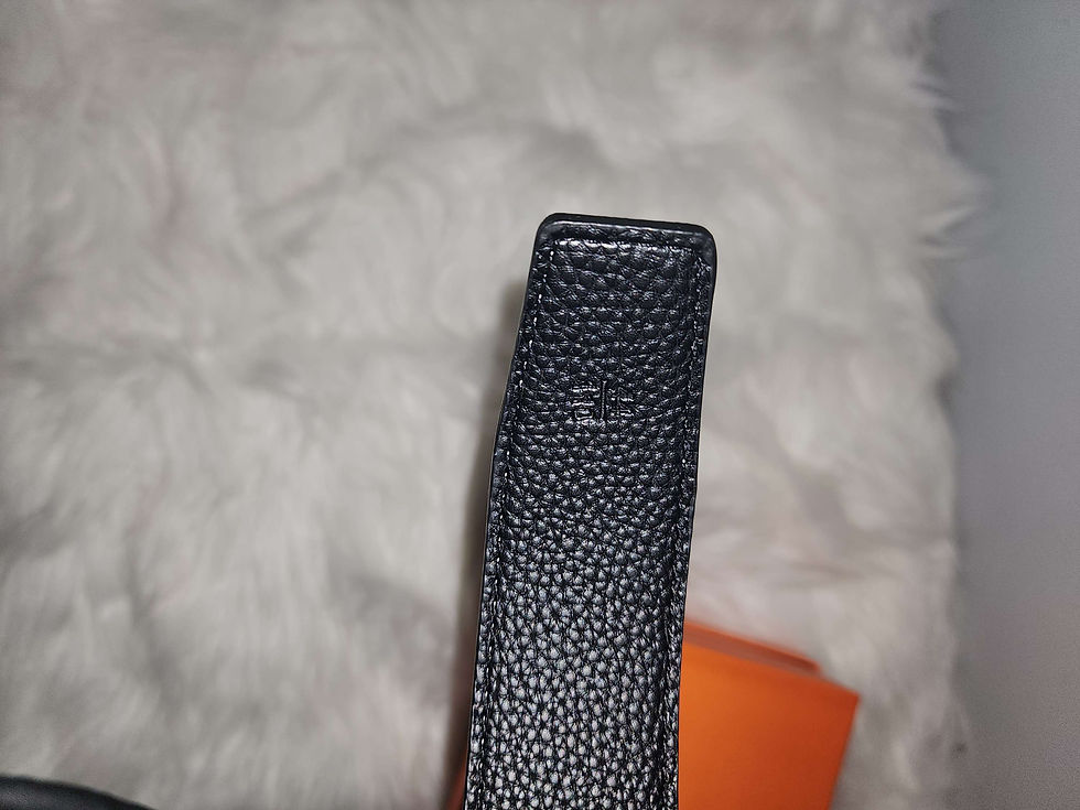 Thumbnail: H3rm3s Black Leather Belt