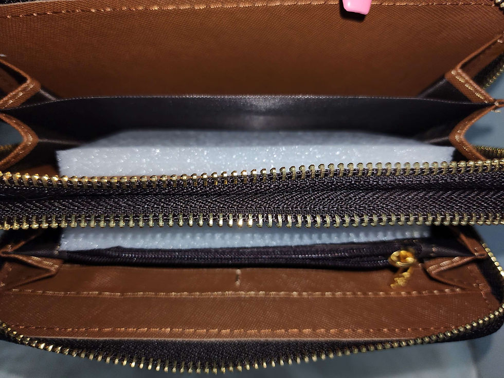 Thumbnail: LV Mono Double Zip Wristlet Wallet