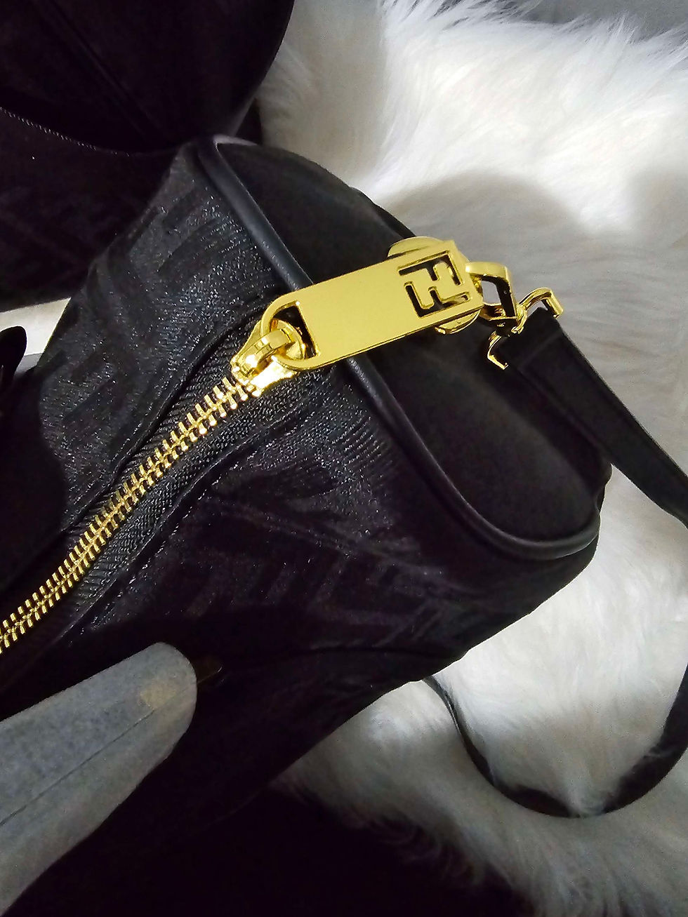 Thumbnail: FF Black Duffle and Crossbody Set