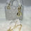 Thumbnail: Lady D!0R Gray Mini Handbag/Crossbody/Shoulder Bag