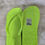 Thumbnail: V3rs@c3 Lime Green Flip Flop Sandals Size 40