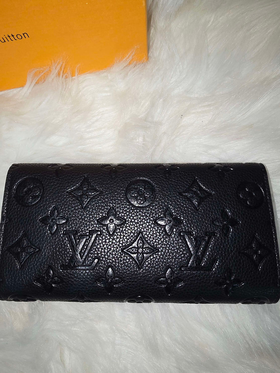 Thumbnail: LV Black Embossed Wallet