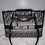 Thumbnail: CD Embroidered Genuine Leather/Canvas Tote