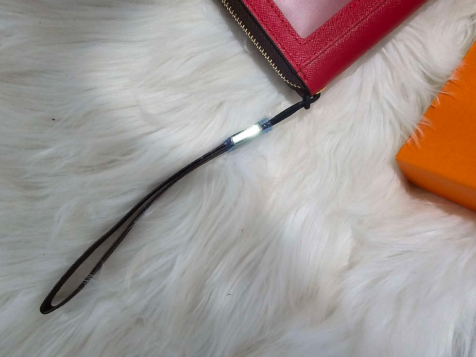 Thumbnail: LV Red Mono Wallet Wristlet