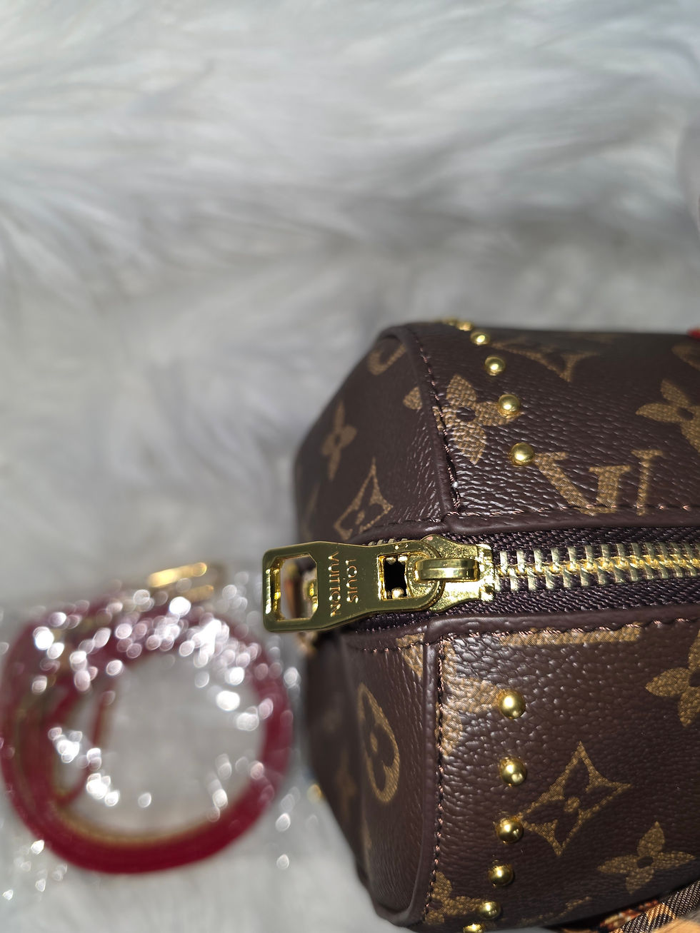 Thumbnail: LV Mono Genuine Leather w/Suede Interior Crossbody