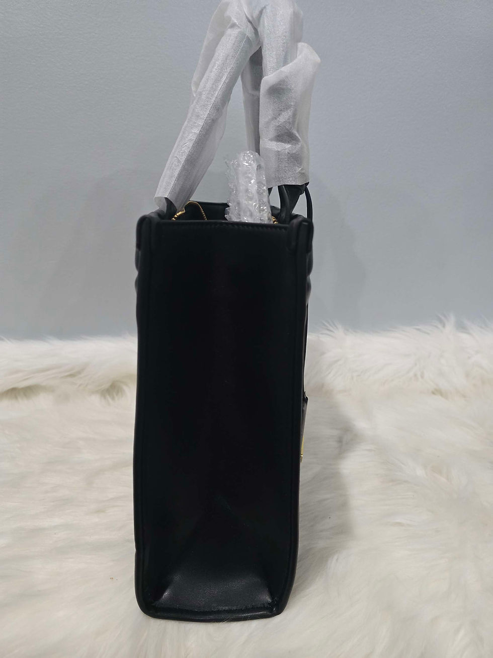 Thumbnail: Pr@d@ Black Tote Bag Medium