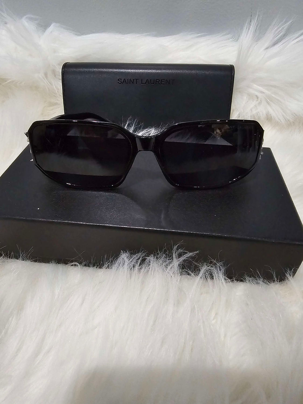 Thumbnail: Y$L Silver on Black Sunglasses