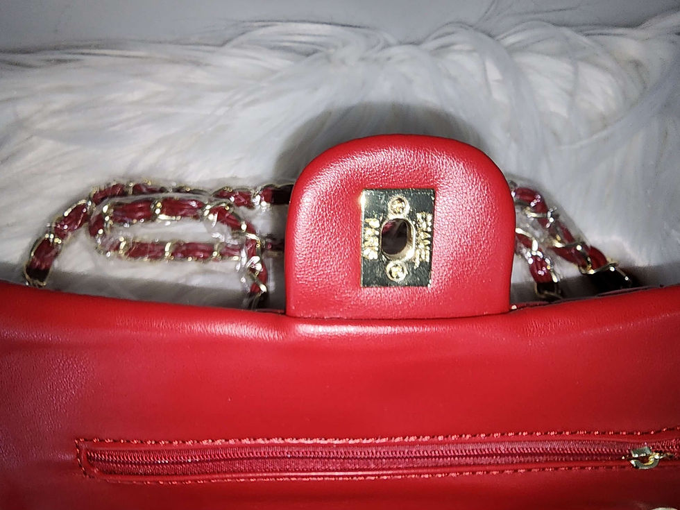 Thumbnail: CC Red Double Flap Shoulder Bag
