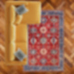 red afghan oriental chenille washable rug afghenor in classic interior design