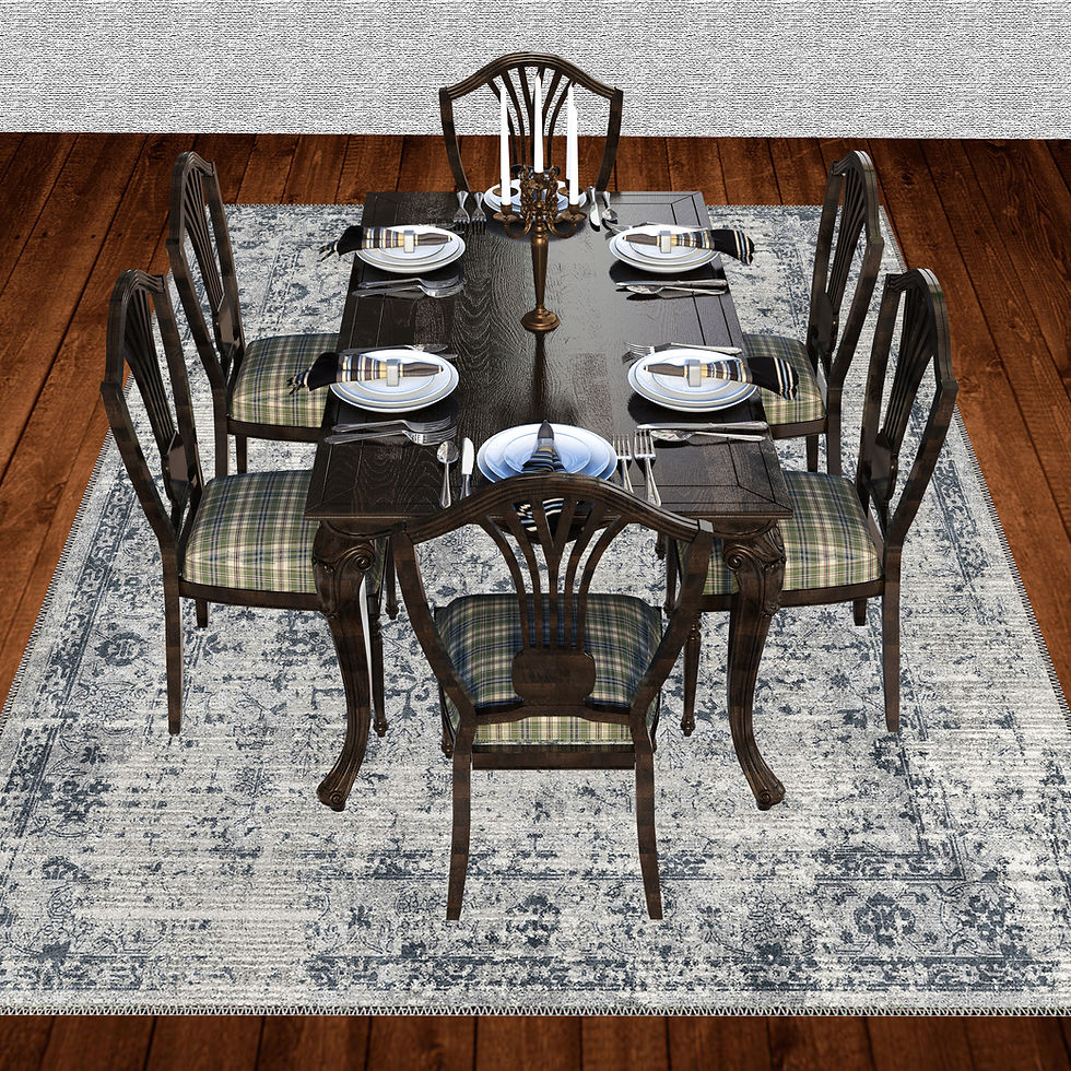 Thumbnail: gray persian vintage washable rug norvella in classic interior design