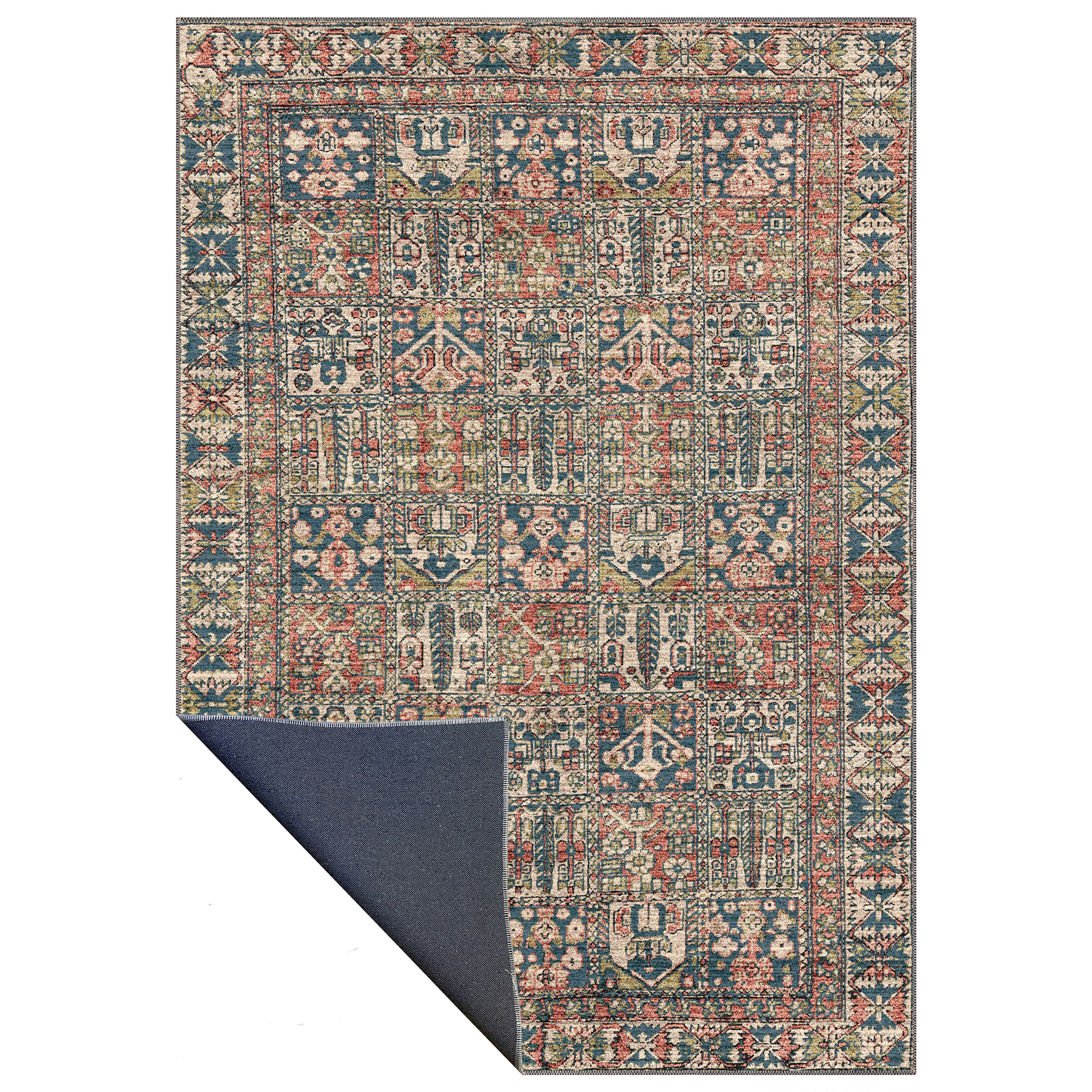 thalion persian style vintage boho rustic rug with distressed texture for high end home decor usa uk