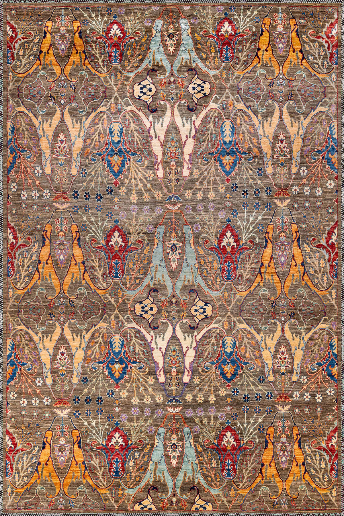 morvian boho moroccan animal design washable rug with tribal details for high end home decor usa uk