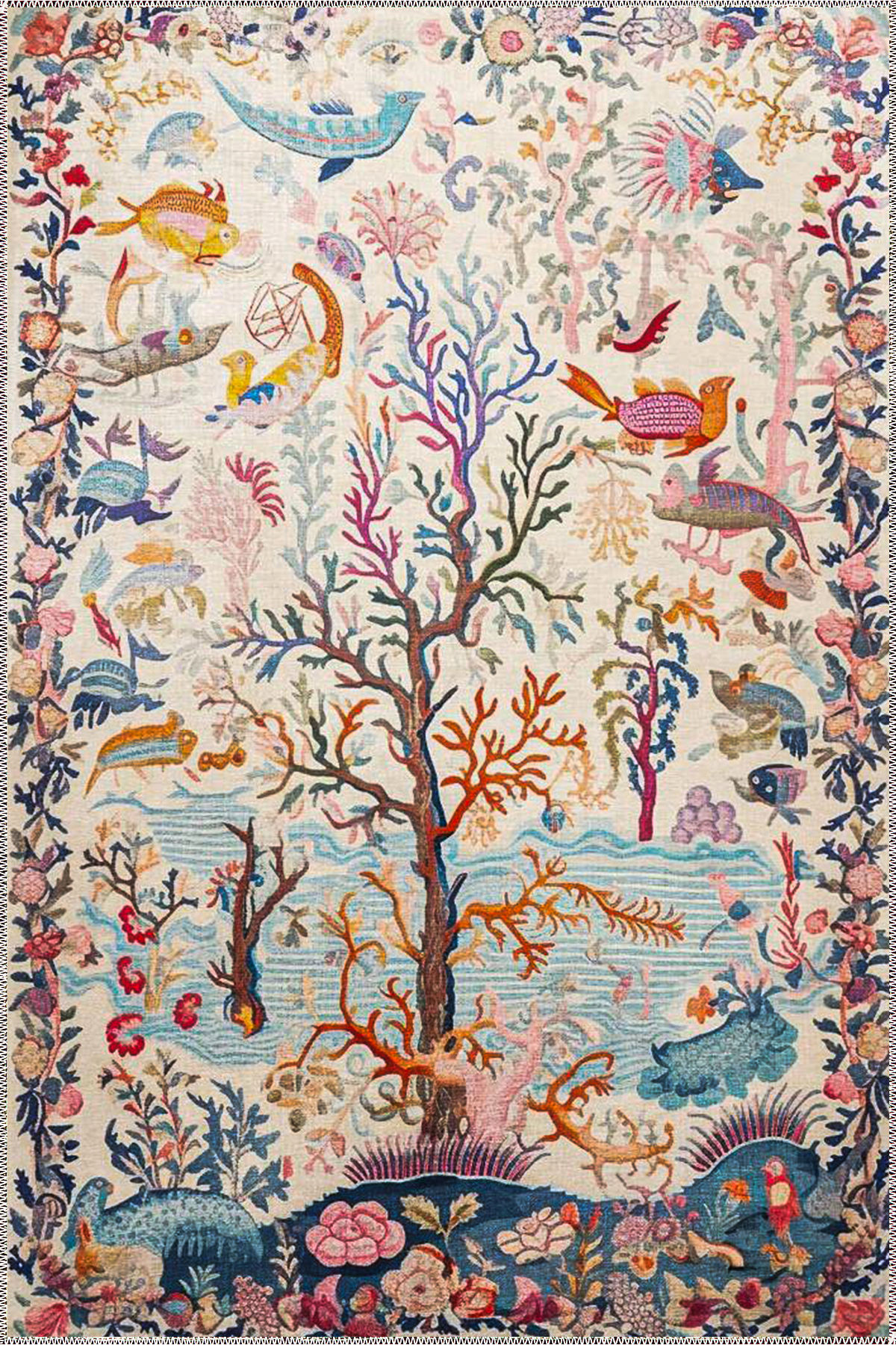 neutral washable rug scandor in minimalist interior design