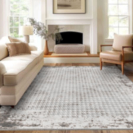 kaldor grey machine washable rug in modern scandinavian living room