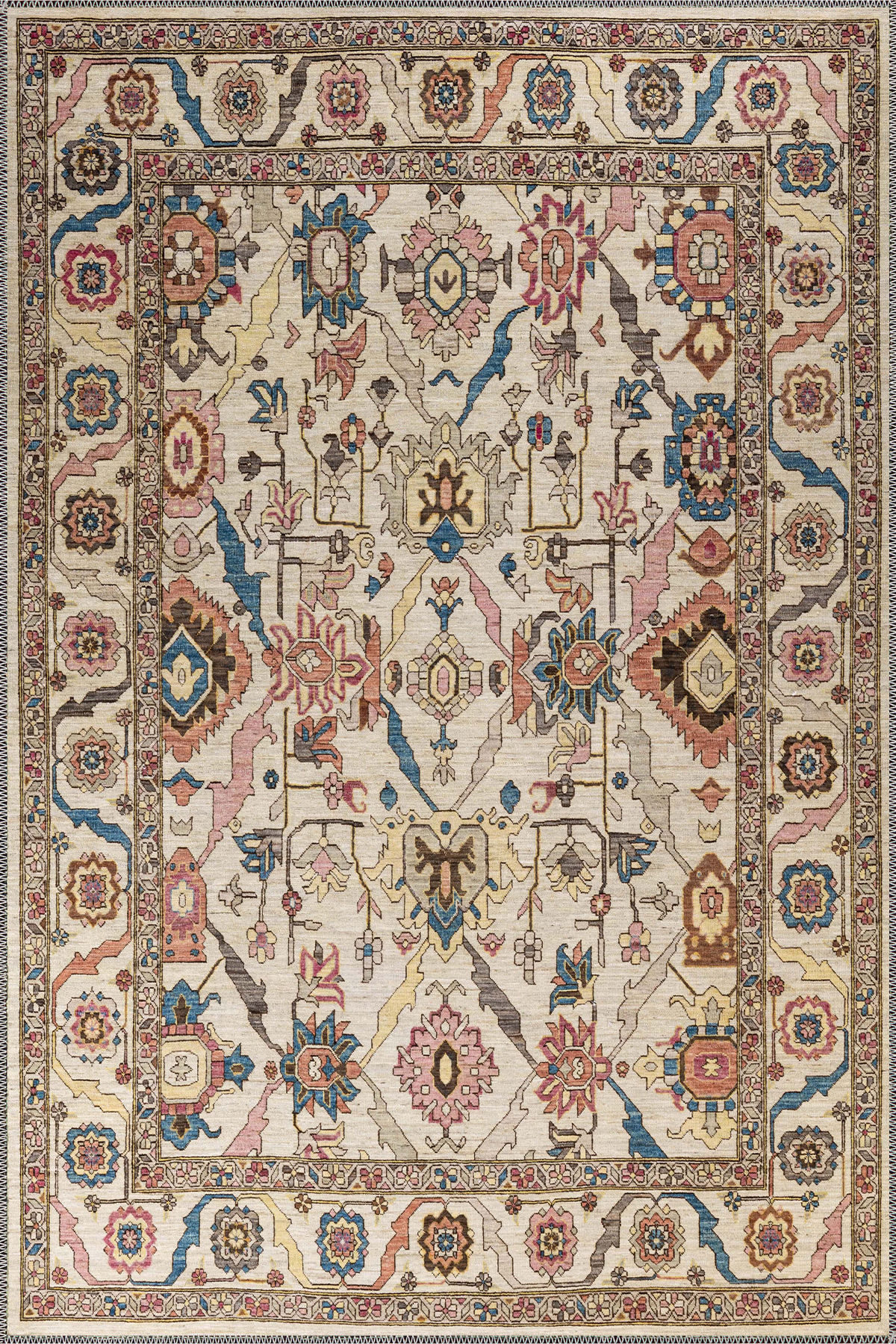 herionyx persian heriz oriental vintage washable rug for high end home decor usa uk