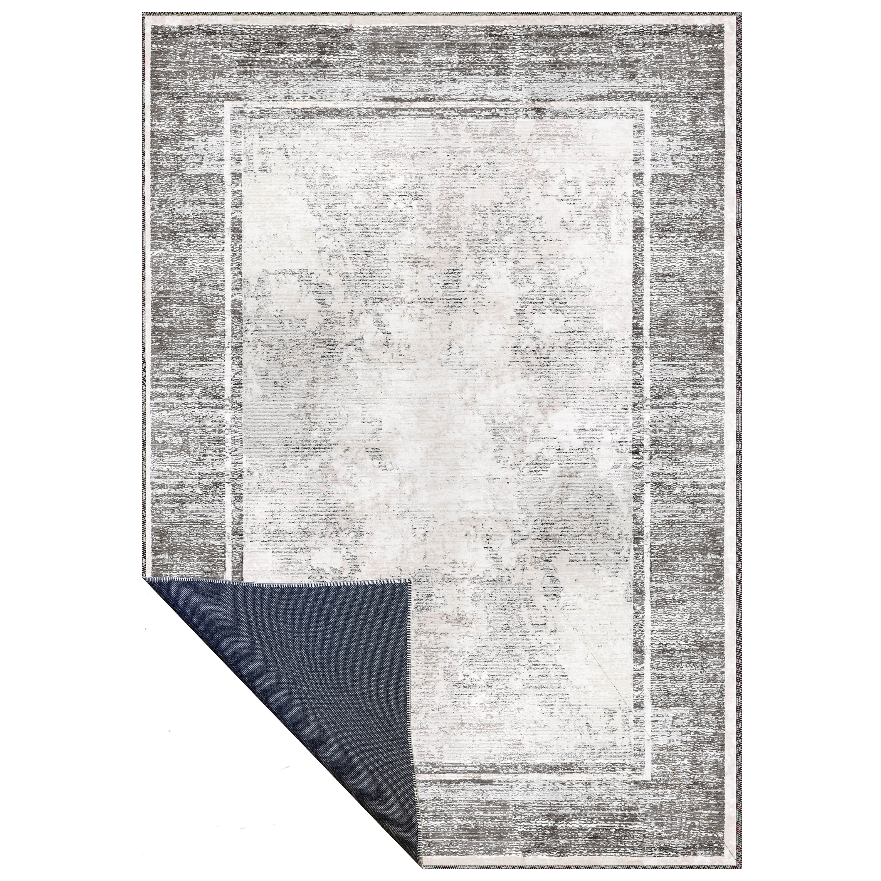 velnox modern vintage washable rug in neutral grey tone for high end home decor usa uk