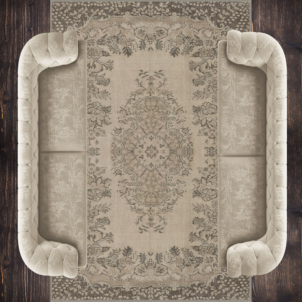 Thumbnail: bohemian floral machine washable rug domitius for high traffic living area