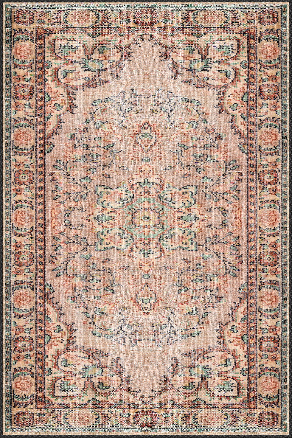 Thumbnail: nyxeris rug close up showing medallion pattern and woven texture details